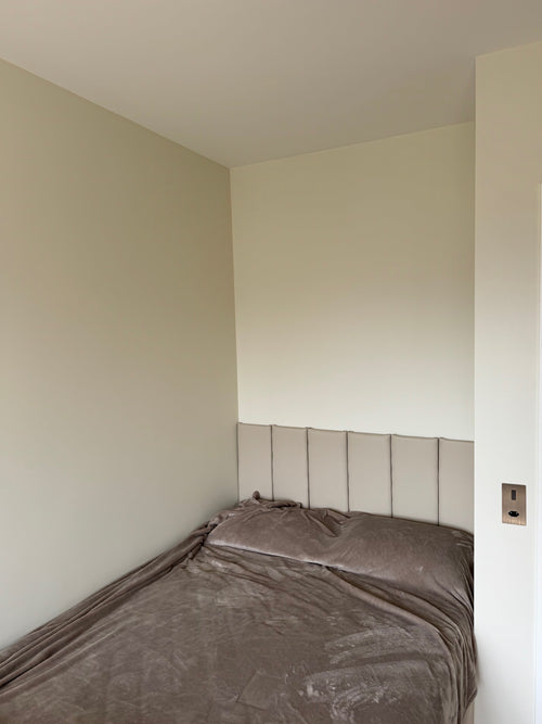 minimalist eco-leather acoustic panels for bedroom wall