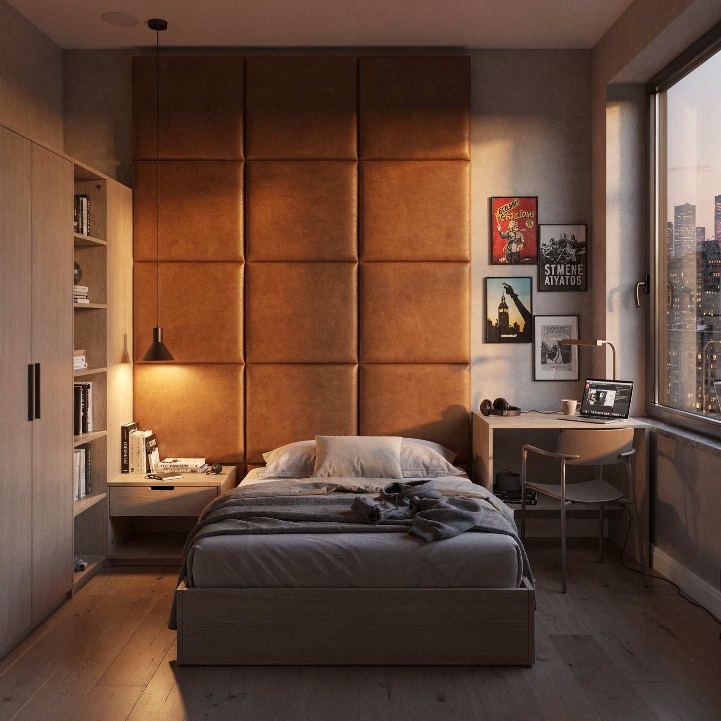 Eco-Leather Acoustic Wall Panels