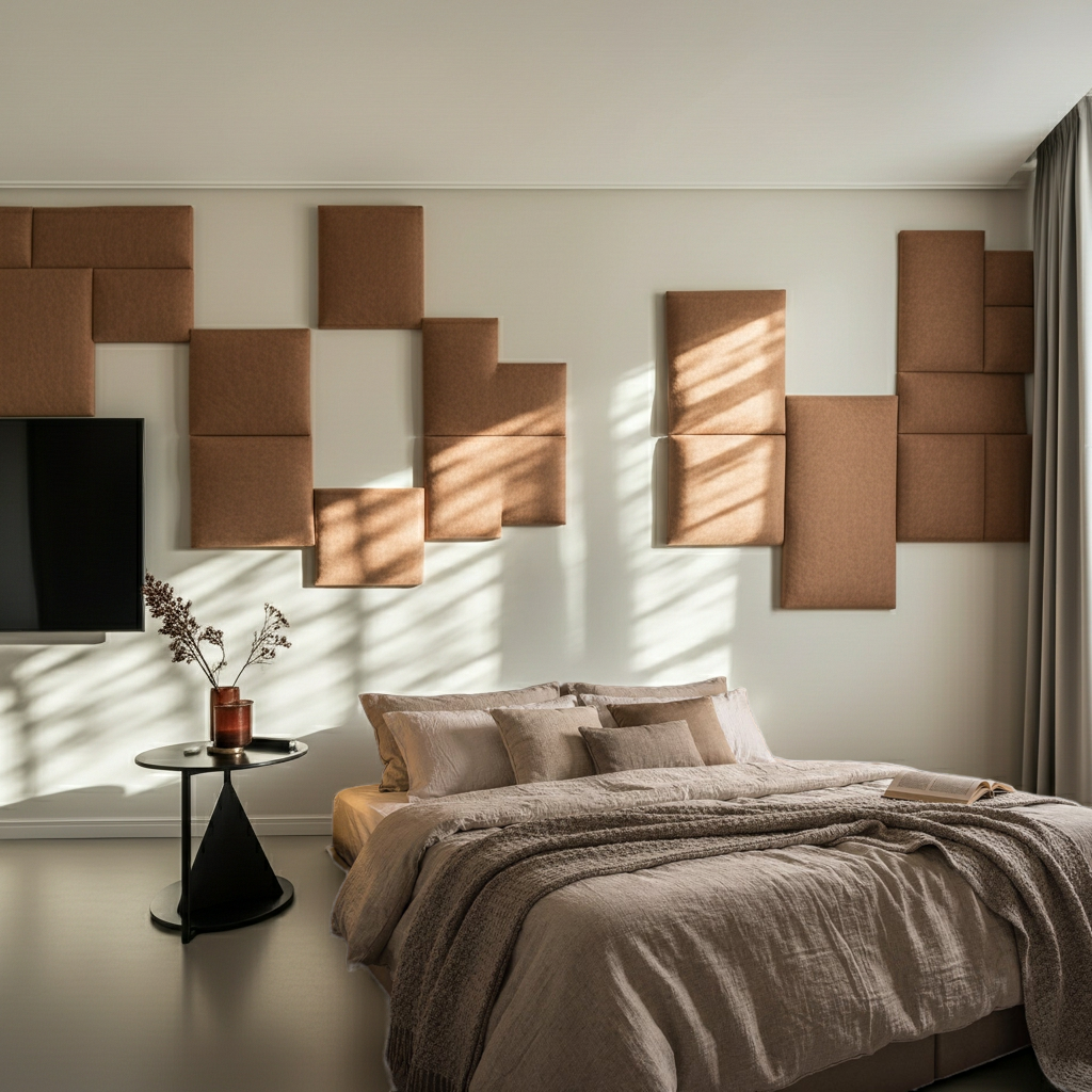 Akustikwandpaneele aus Öko-Leder